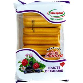 Biscuiti Biscopane de la bunica cu fructe de padure 300 gr