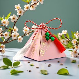  Bomboane Bucuria Martisor Piramida Roz