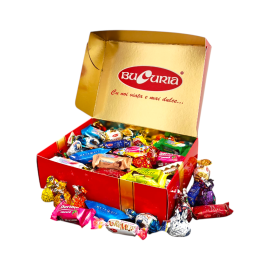 Cutie Cadou cu Bomboane Asortate Bucuria – 1.2 kg