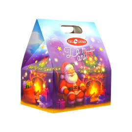 Cutie Cadou de Sarbatori cu Bomboane (Casuta Bucuriei) 400gr