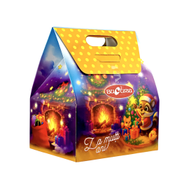 Cutie Cadou de Sarbatori cu Bomboane (Casuta Bucuriei) 400gr