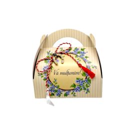 Cutie Martisor cu Bomboane Bucuria (Va multumim) 250g