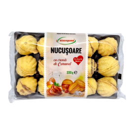 Nucusoare Biscopane cu Crema de Caramel 330g