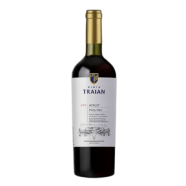 Vin Rosu sec Merlot Crama Vinia Traian 0.75L