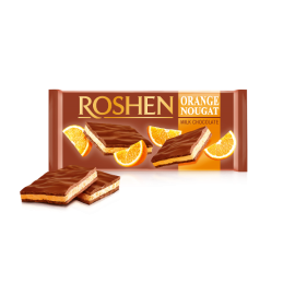 Cicocolata cu lapte si nuga de portocale Roshen